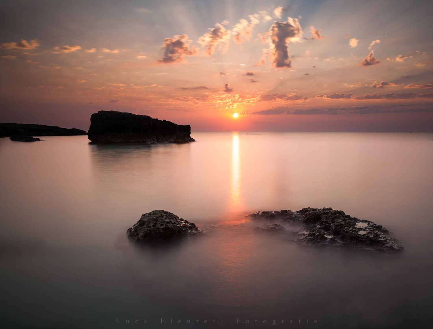 Alba sulla spiaggia di Capitolo