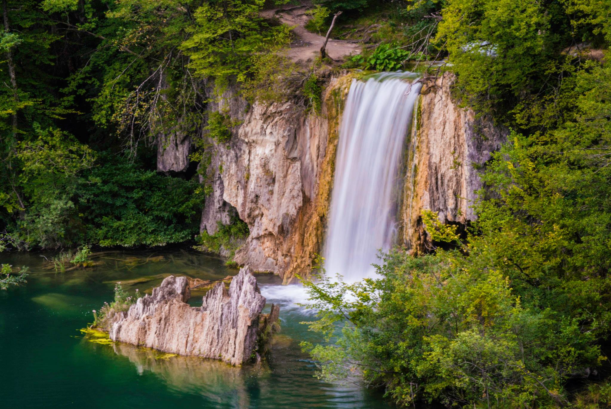 Waterfall in Plitvice