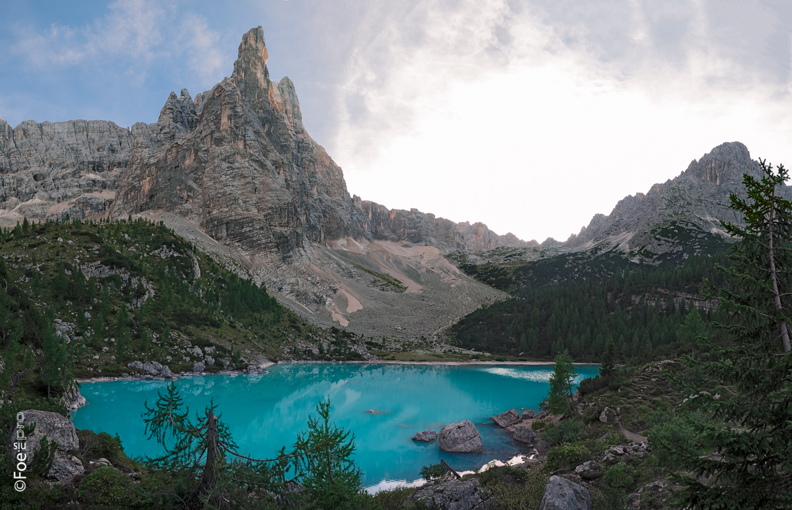 Sorapiss al crepuscolo