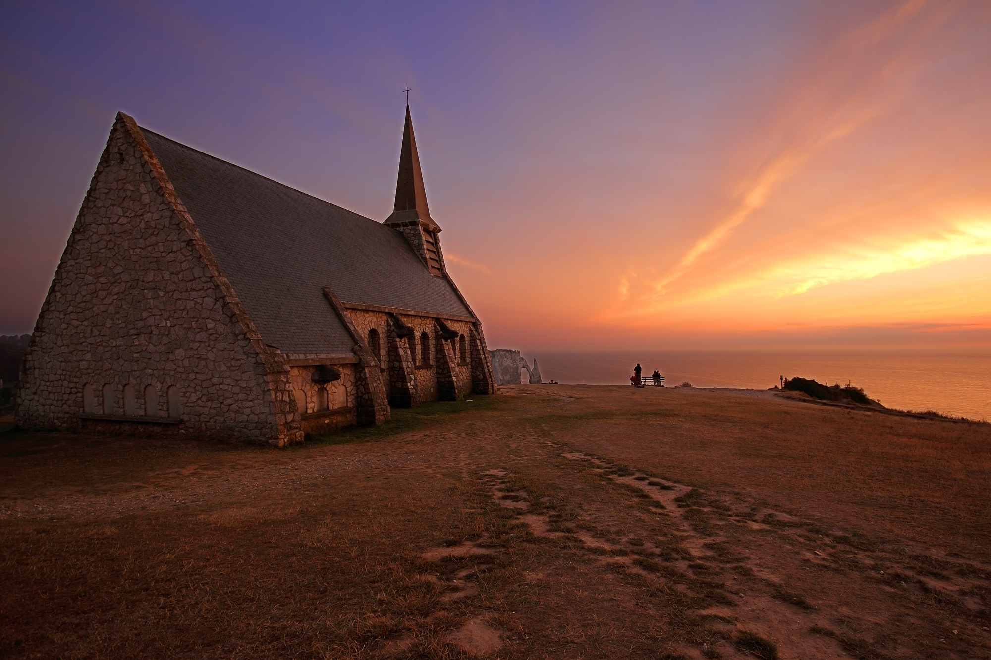 Notre Dame de la Garde light sunset