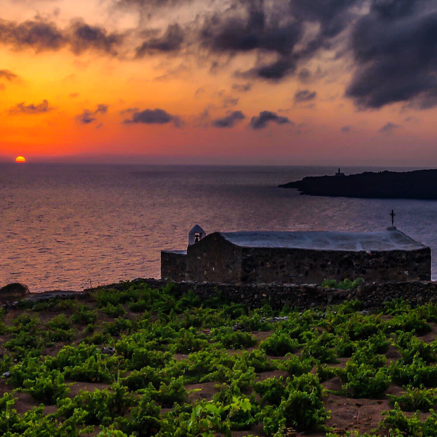 Sunrise at the church of St. Vincent