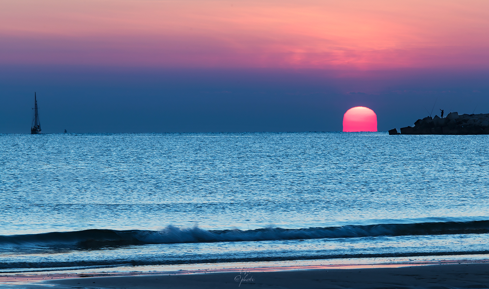 Sunrise by the beach