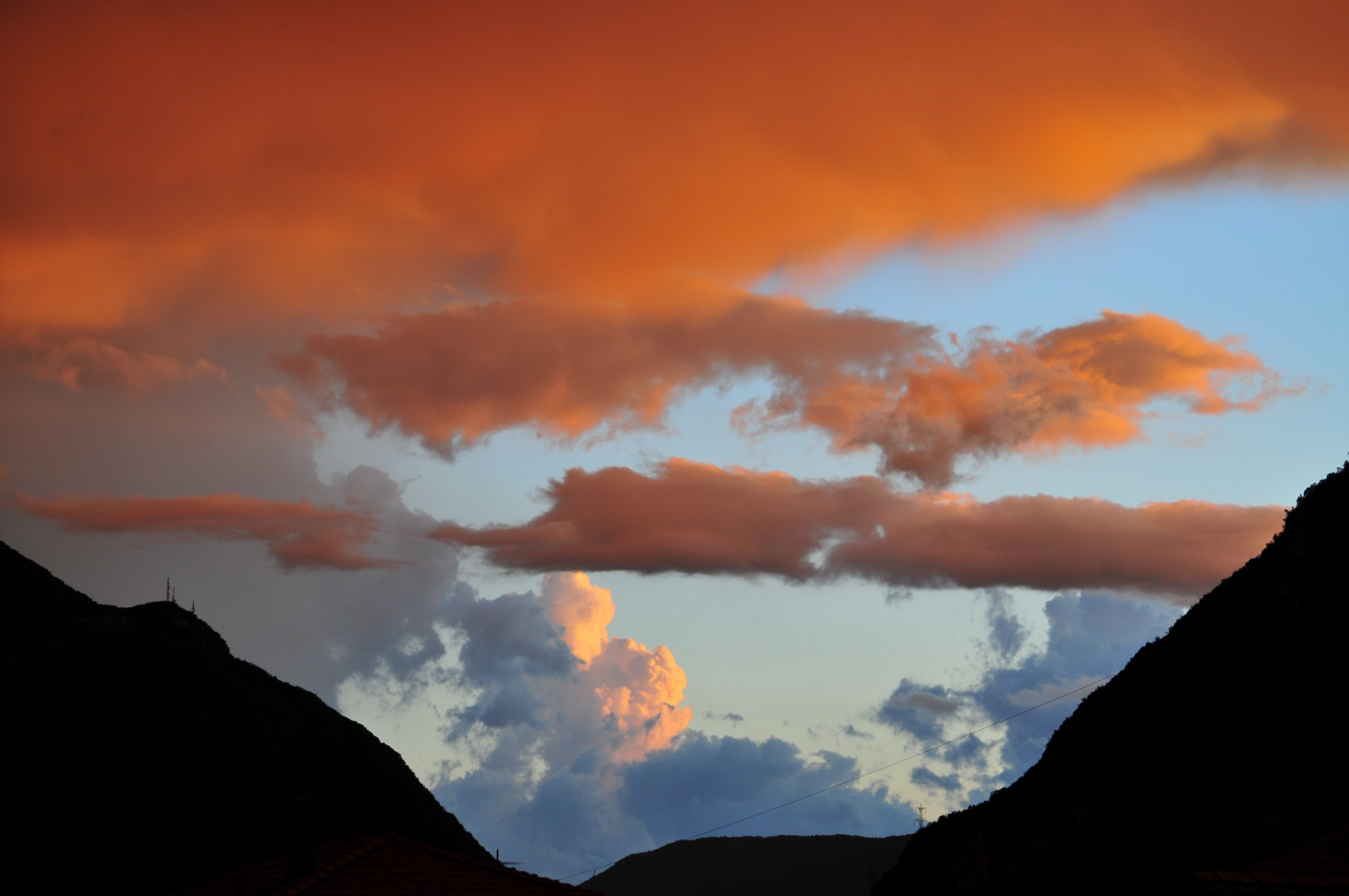 Nubi e colori dopo il temporale.