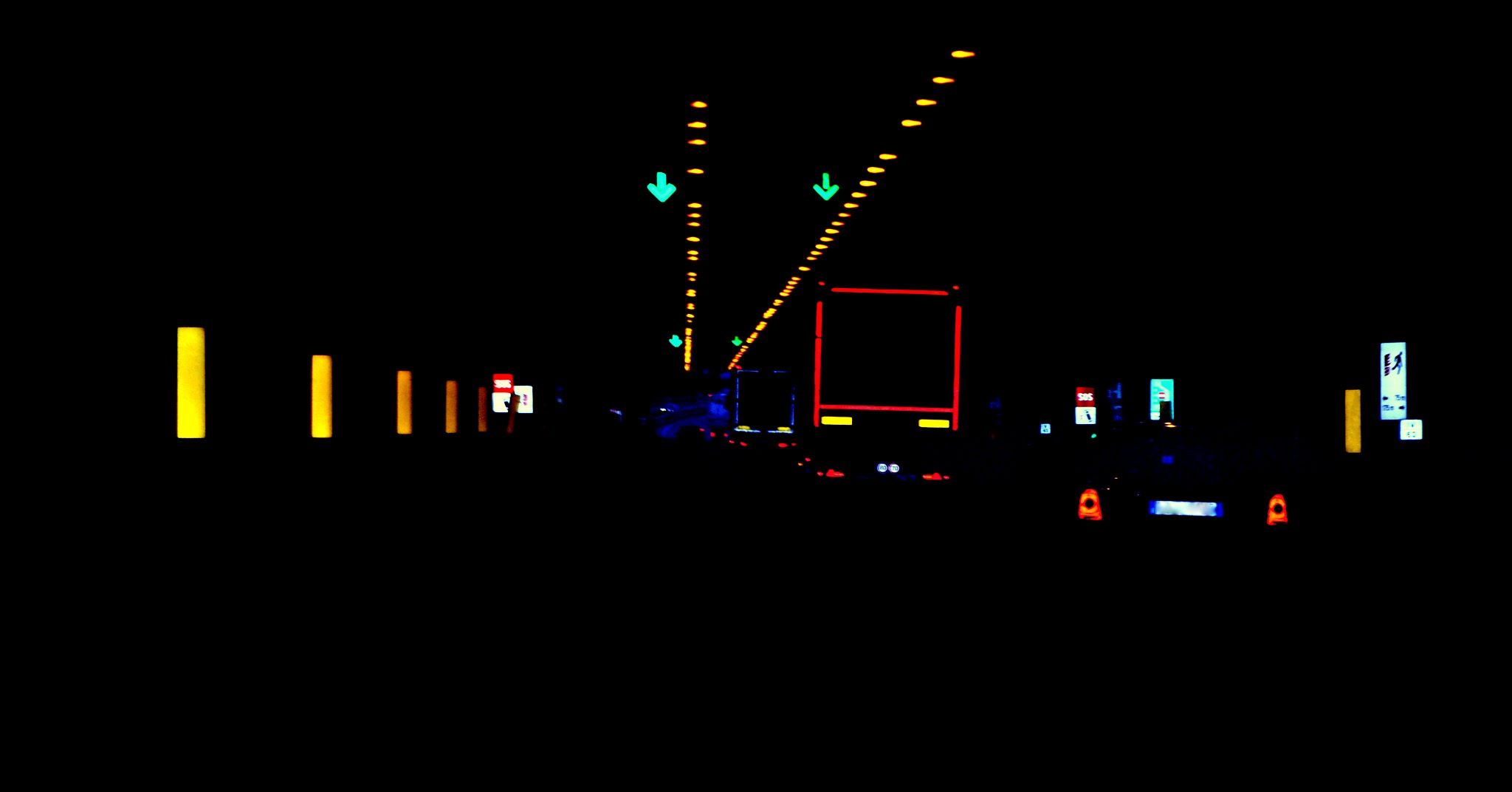 Under the gallery ...