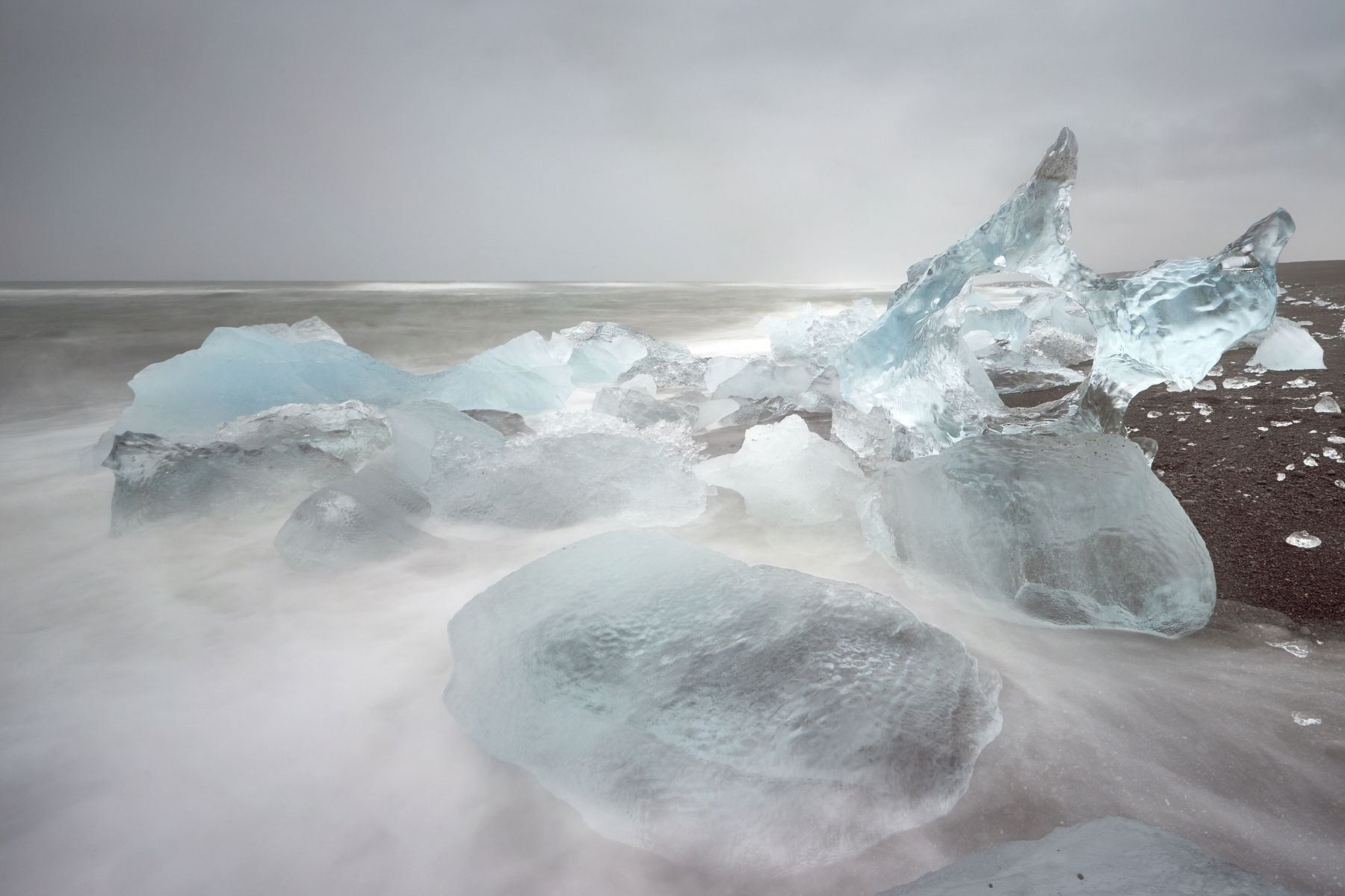 La spiaggia di Jokulsarlon