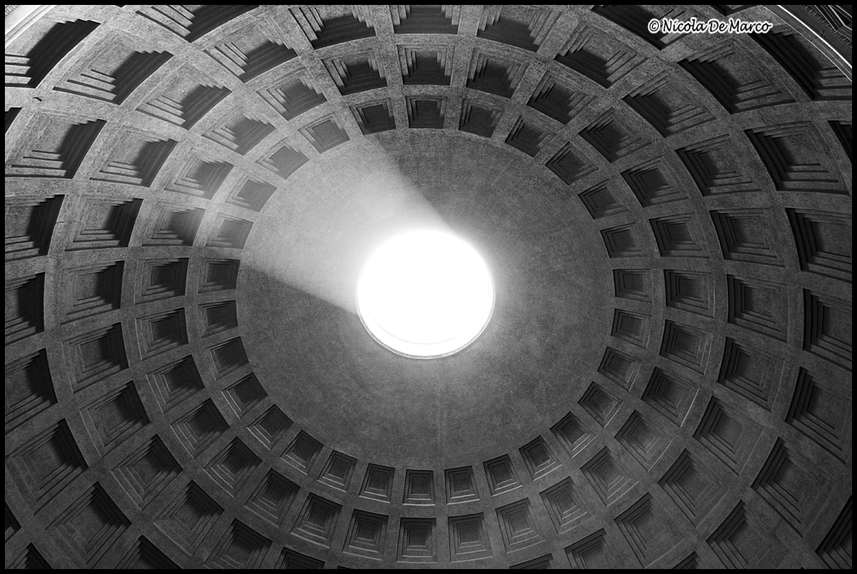 Pantheon of Rome B & W