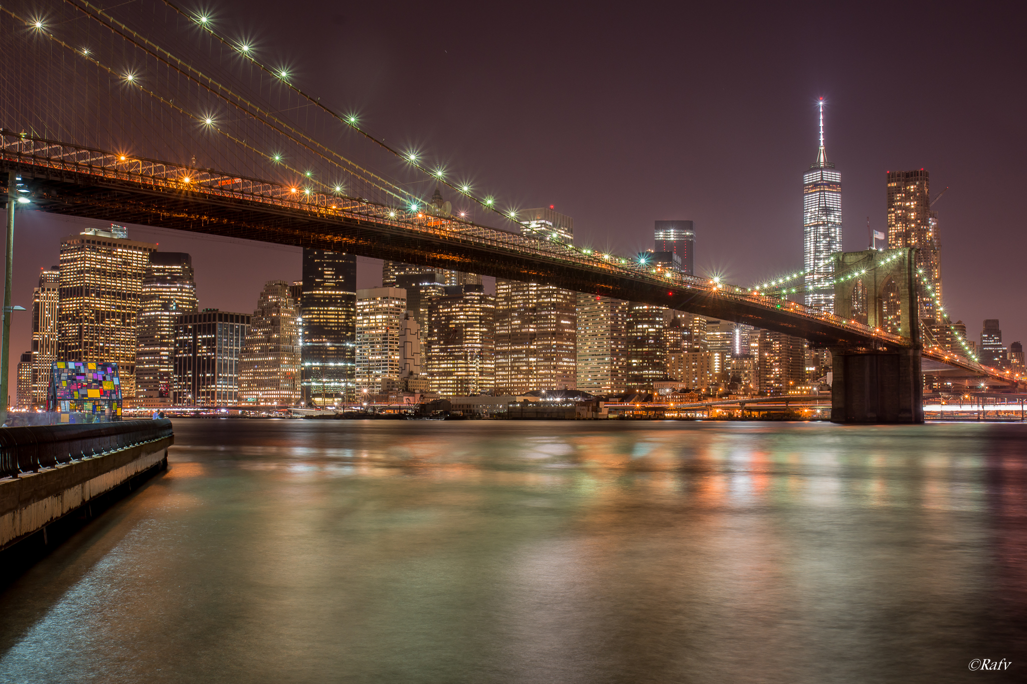 Brooklyn Bridge By Night