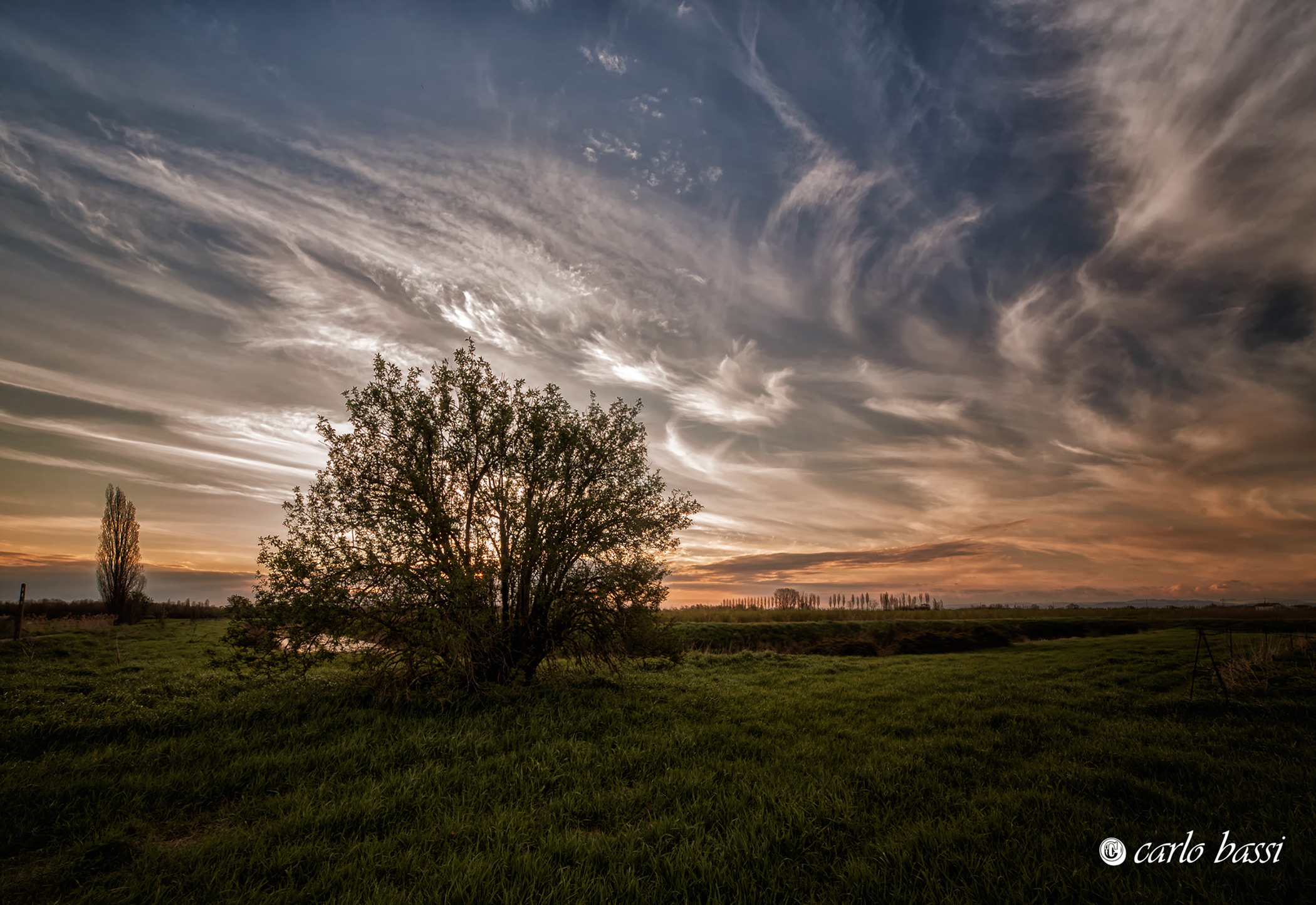 symphony of clouds at sunset