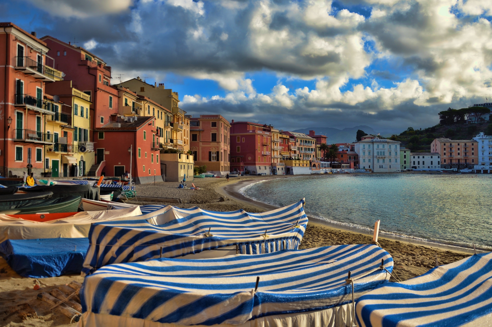 Sestri Levante with boats