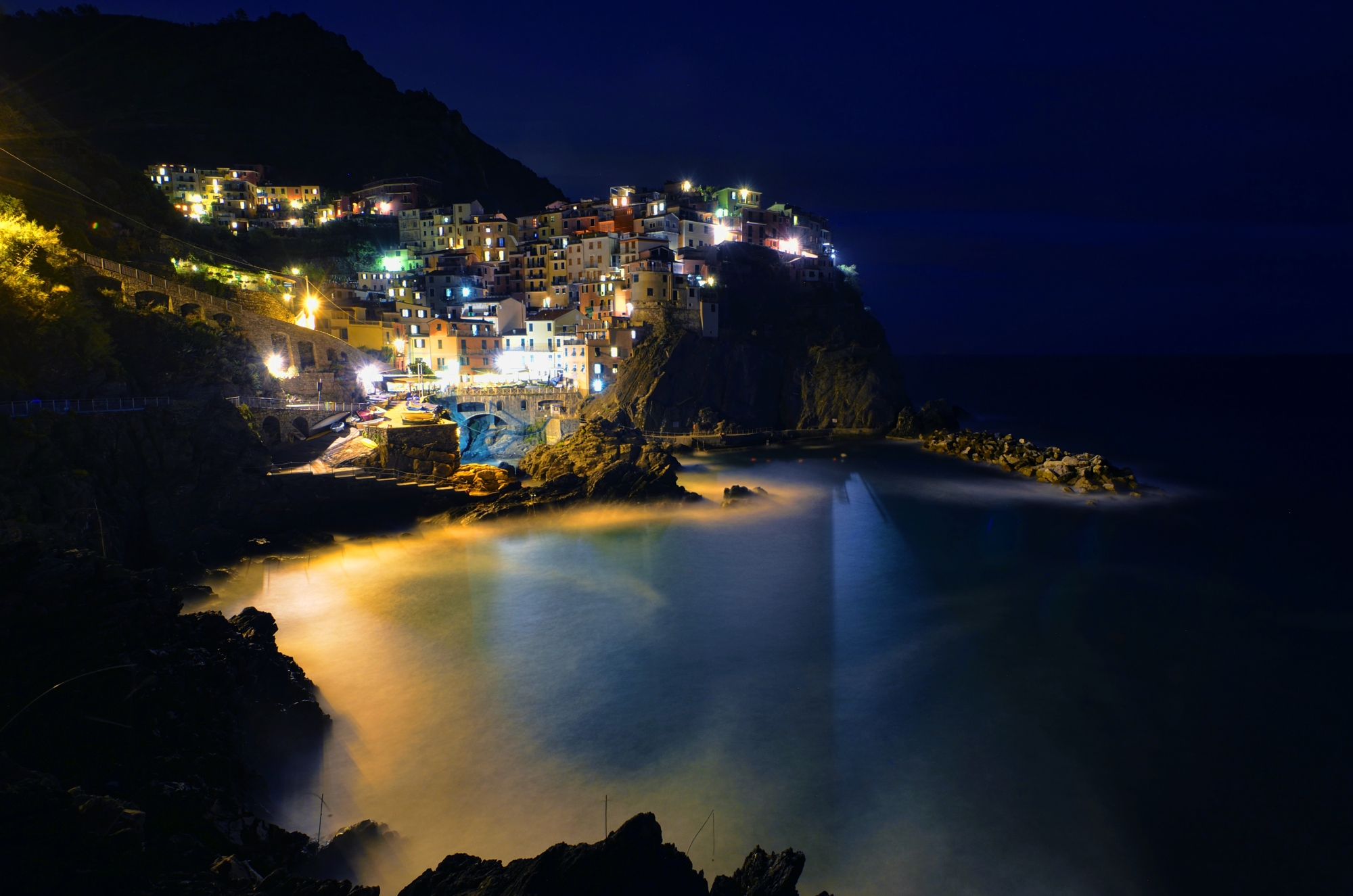Manarola at night