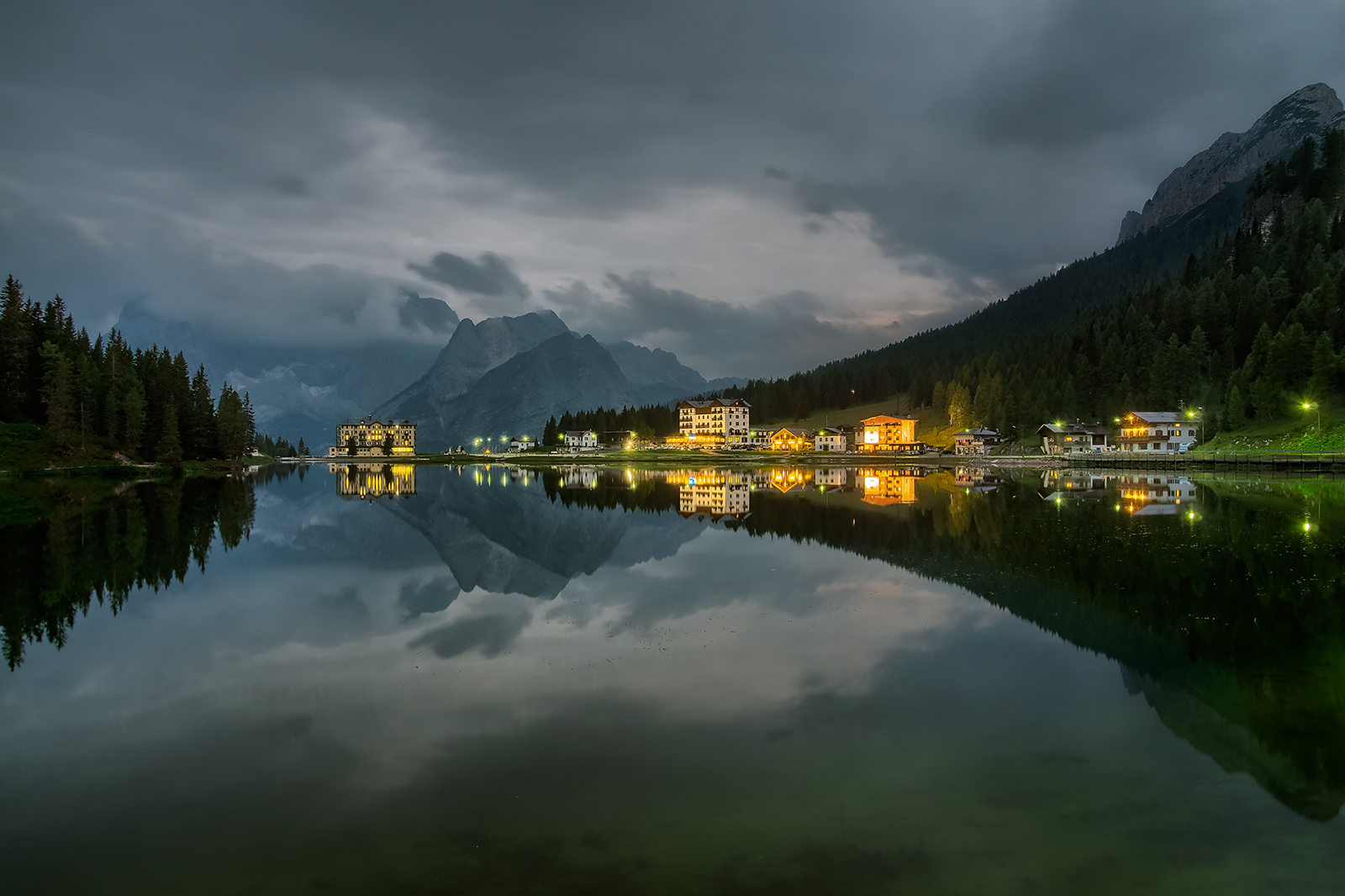Misurina at dusk