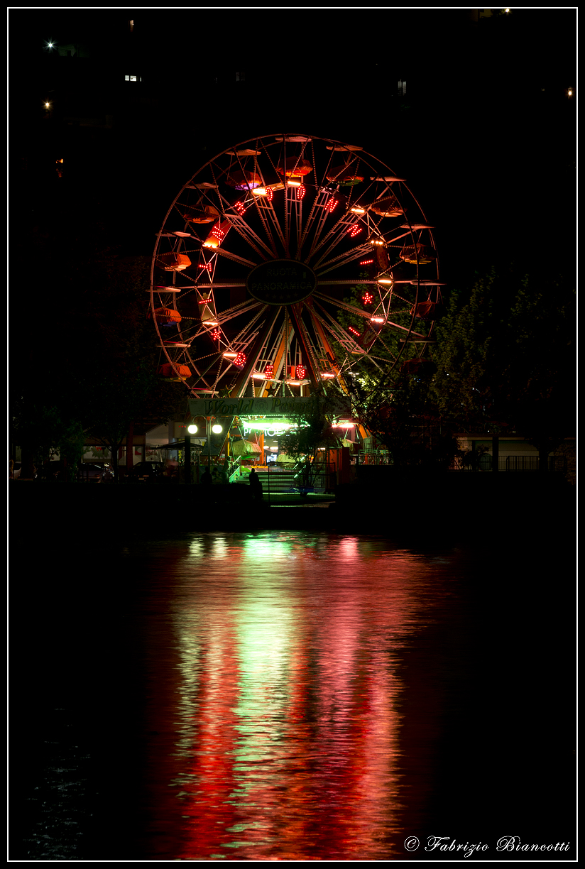 The Ferris wheel in Omegna