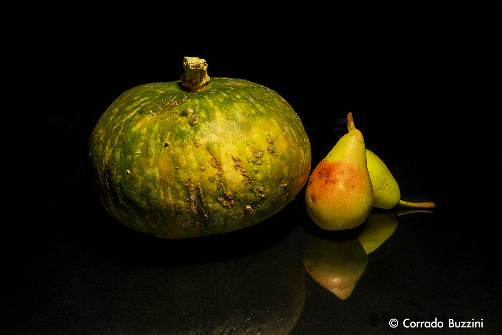 Pumpkin and pears
