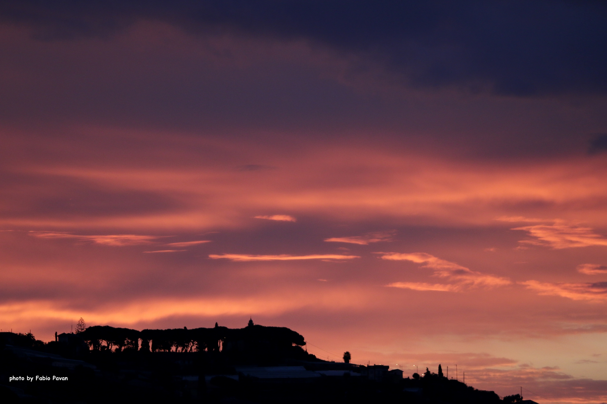 Sunrise on the hills of San Remo