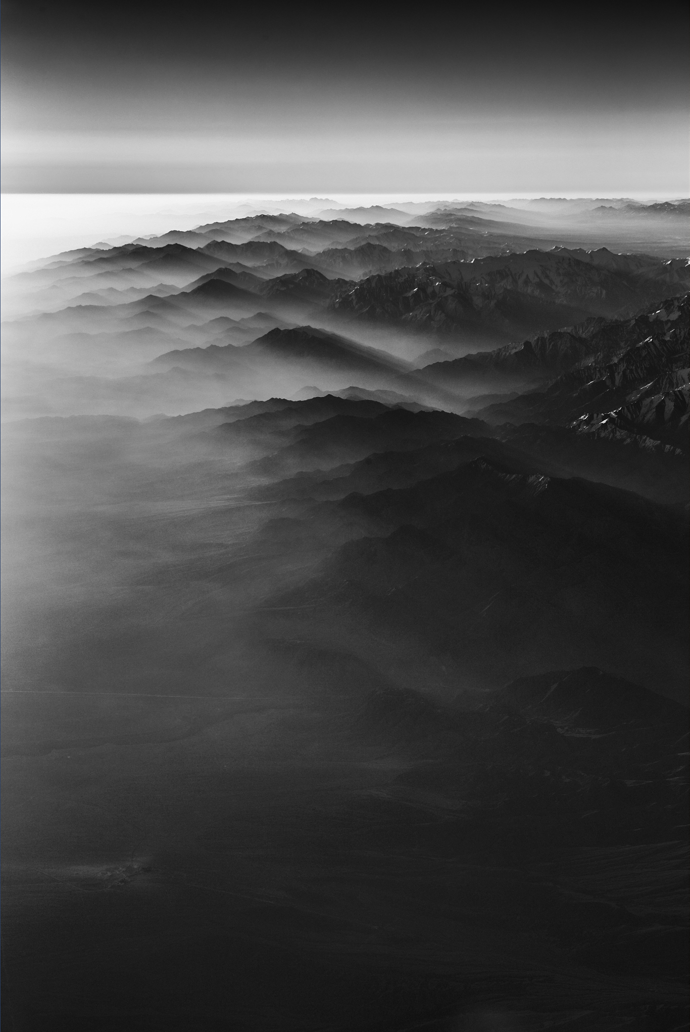 Fog in the morning at the end of Tibet