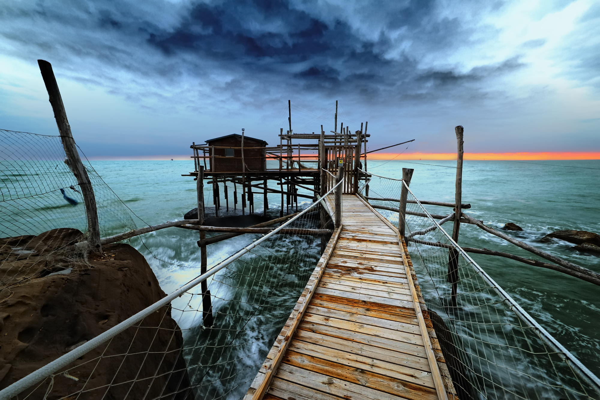 A bridge to the storm