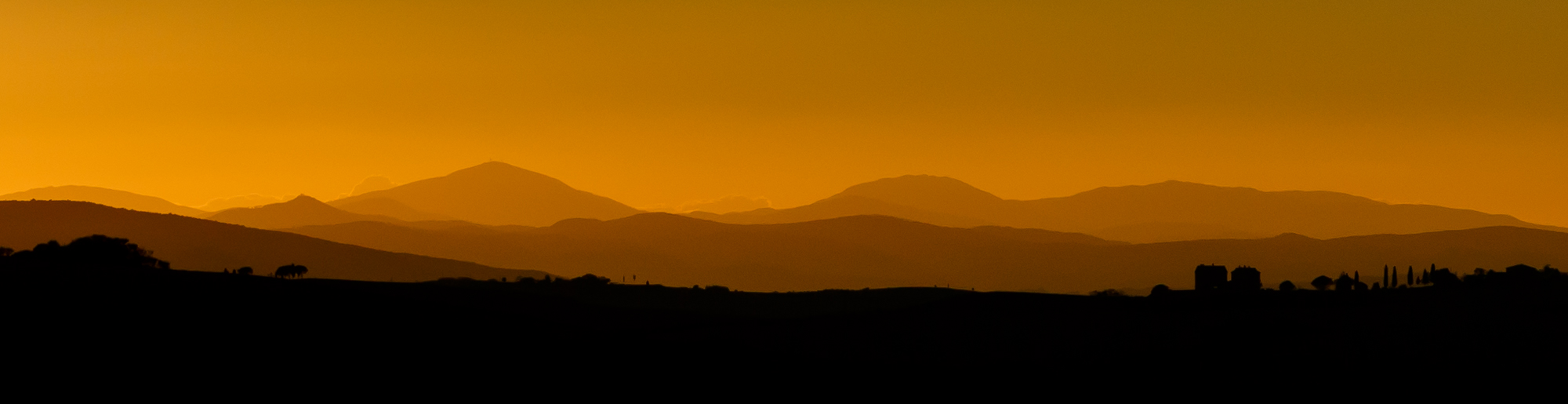 silhouette - val d'orcia