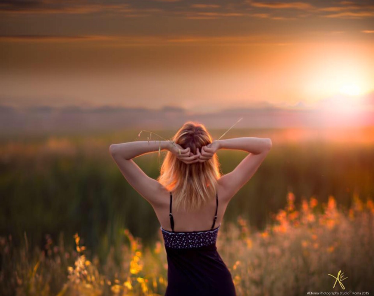 Countryside roman's sunset