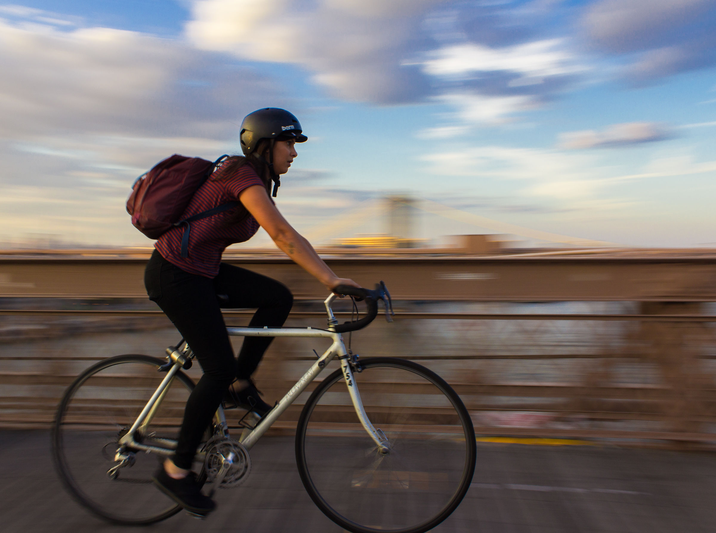 Rush on Brooklyn Bridge