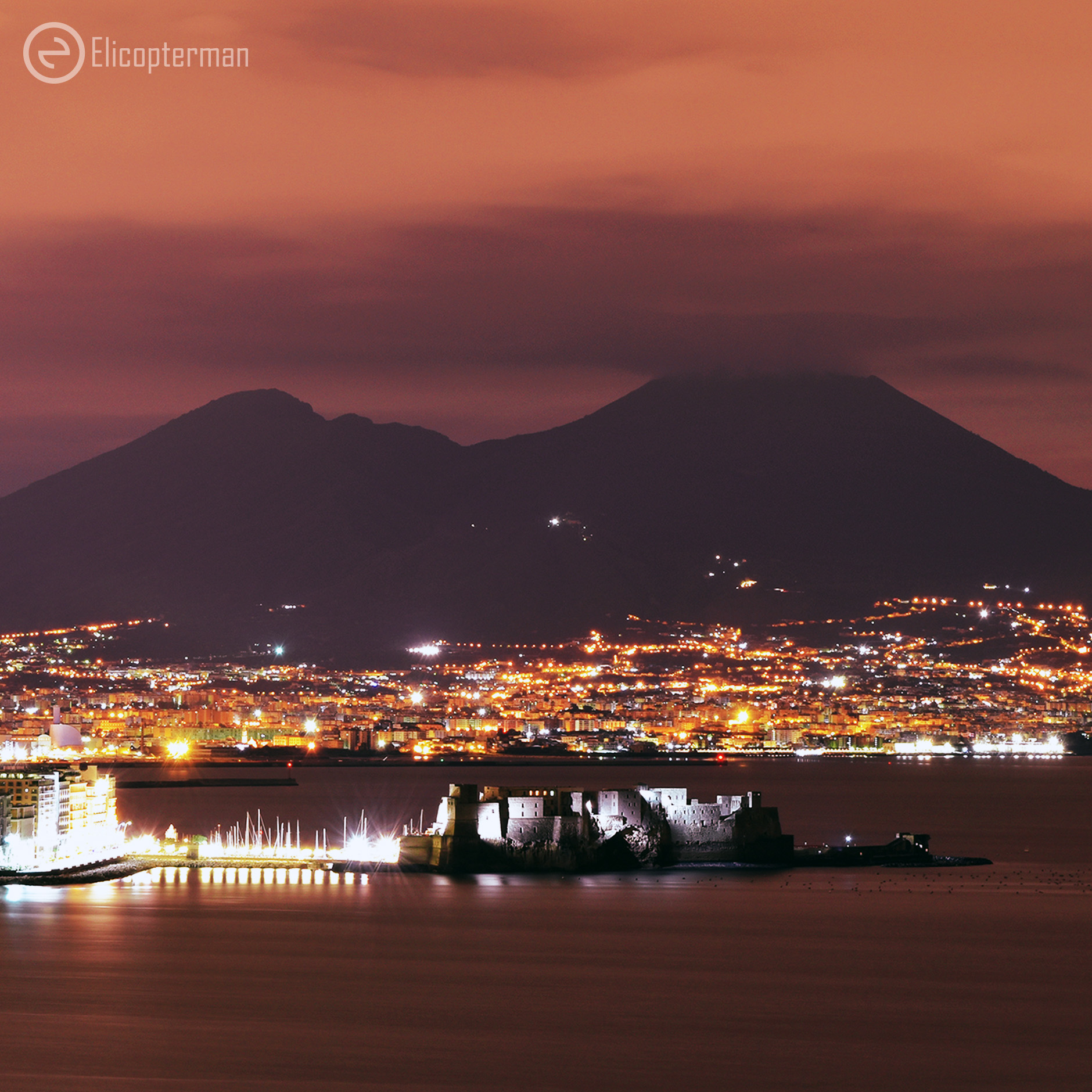 Vesuvius and Castel dell'Ovo