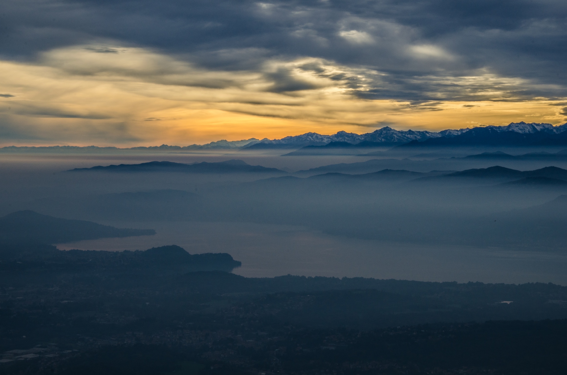 Sunset from Forte Orino (goes)