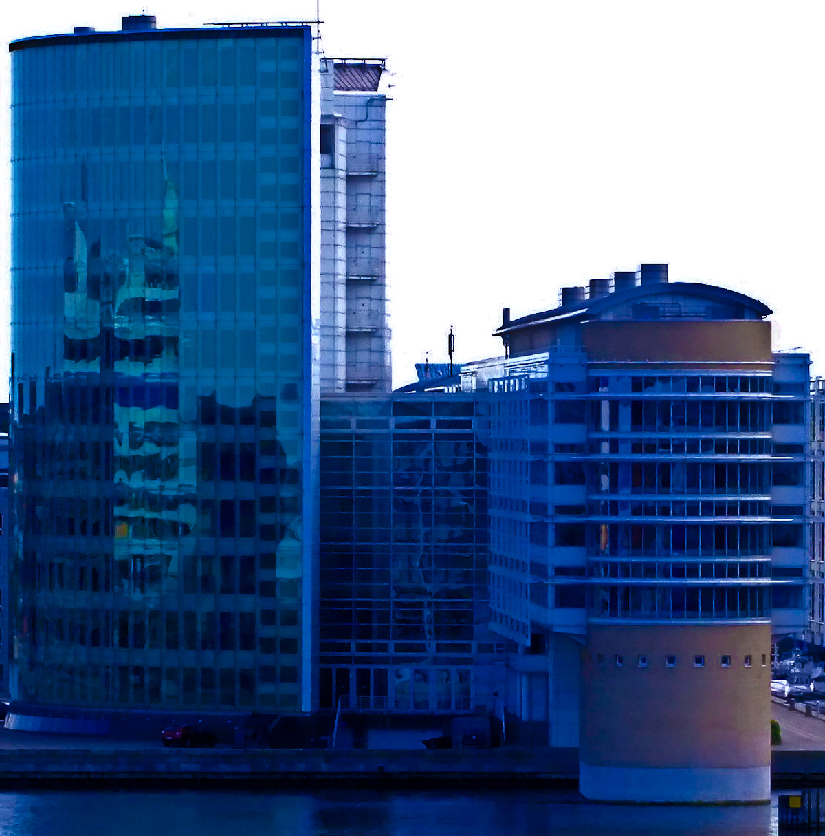 reflections and shadows in the light of the crystal