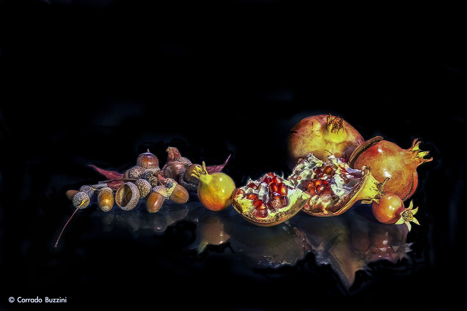 Composition with pomegranate