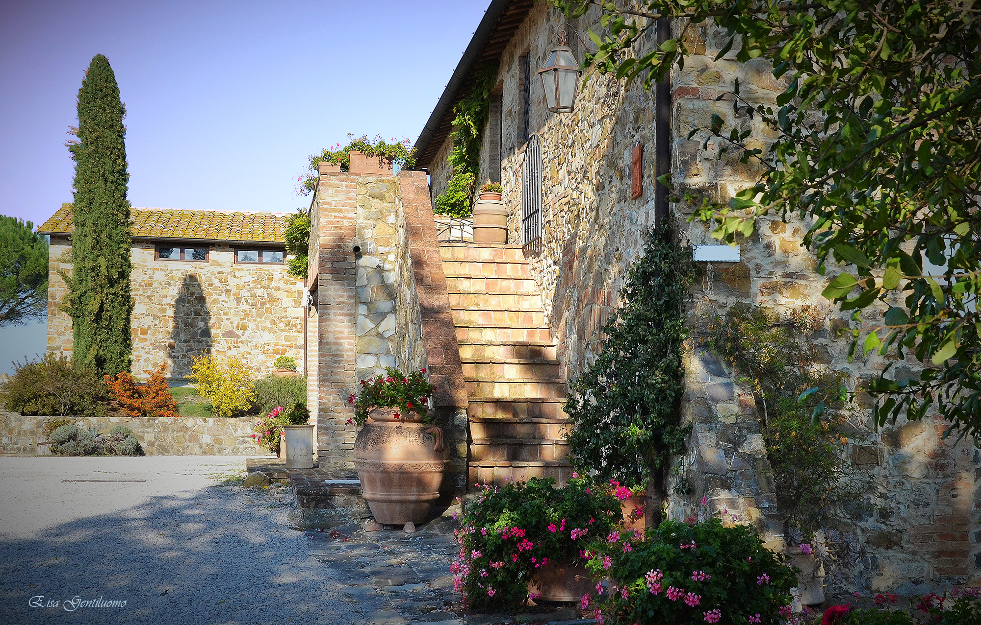 un casale presso Montalcino