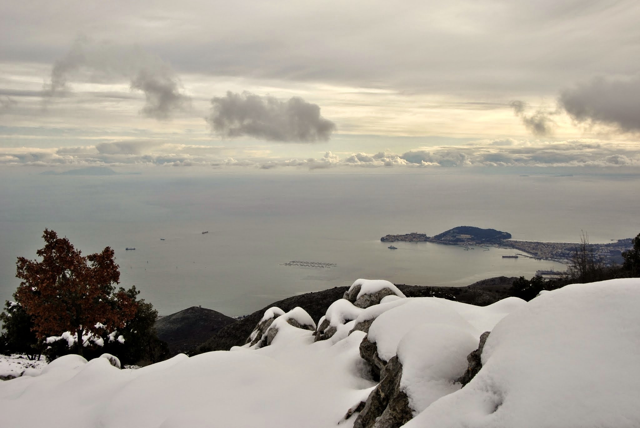 Gaeta ripresa in una cornice invernale...