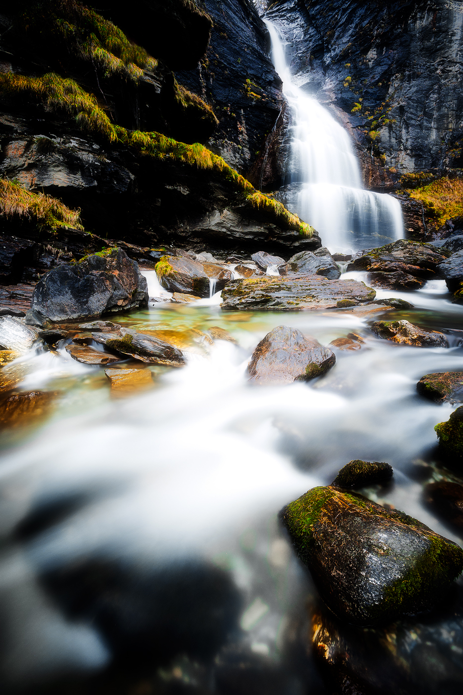 Waterfall and its colors