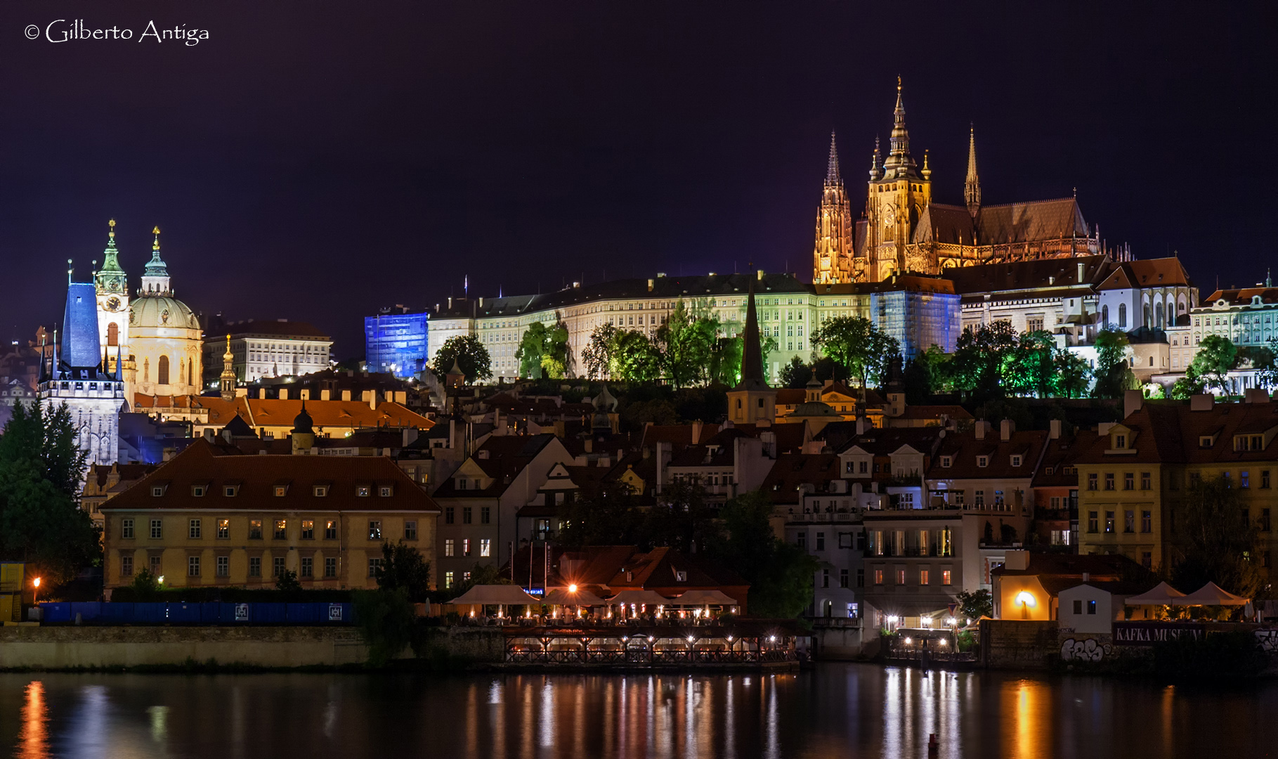 Prague Castle by night