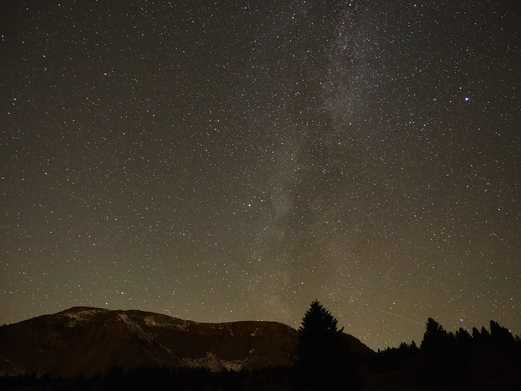 Il monte Peller e la via lattea