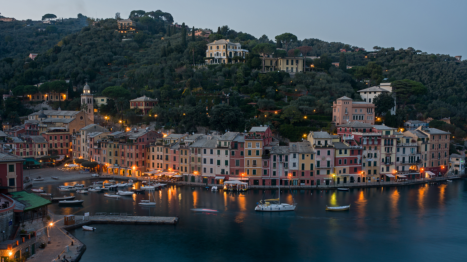 Portofino from the church of San Giorgio