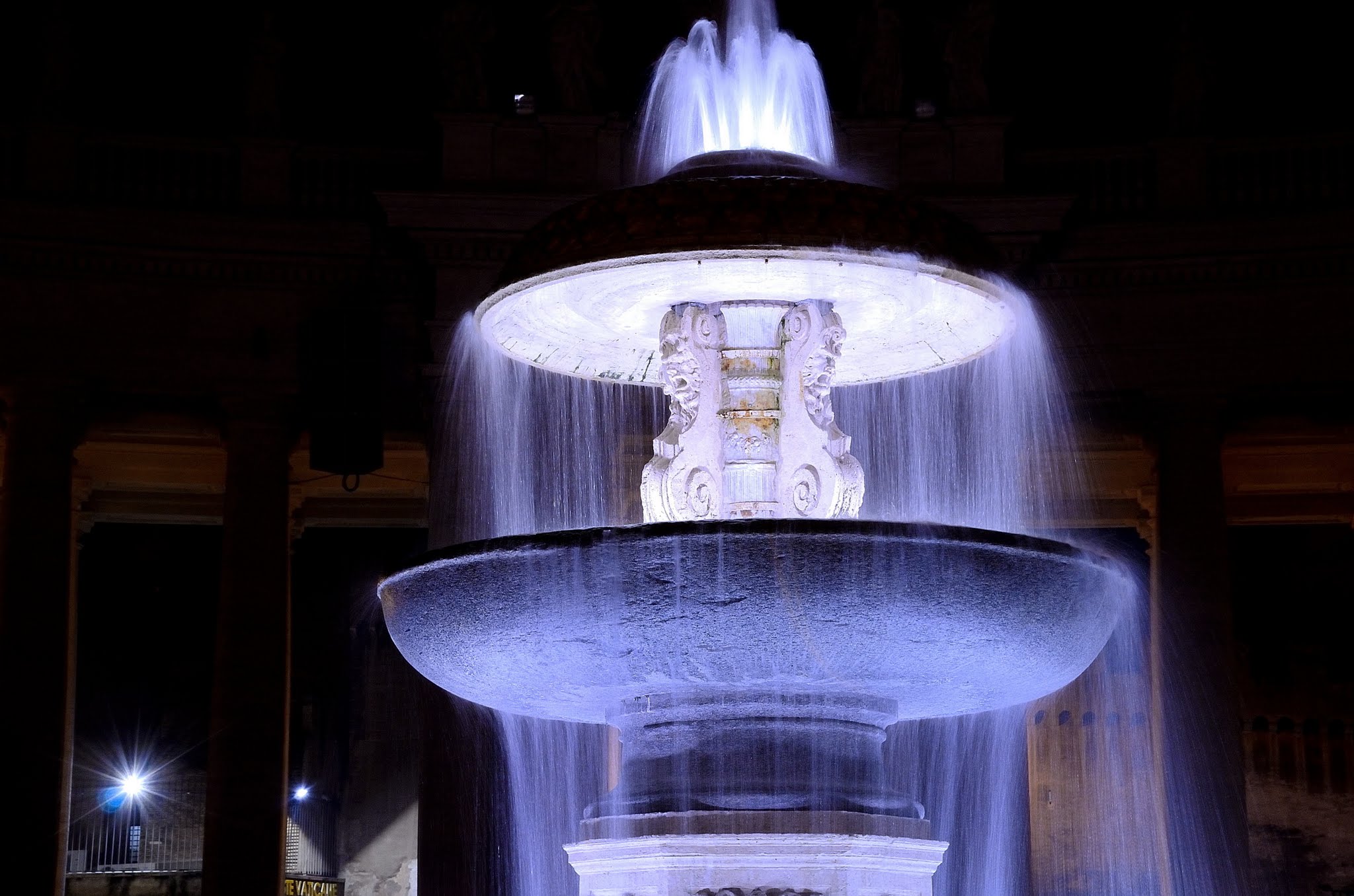Fountain in Piazza San Pietro.