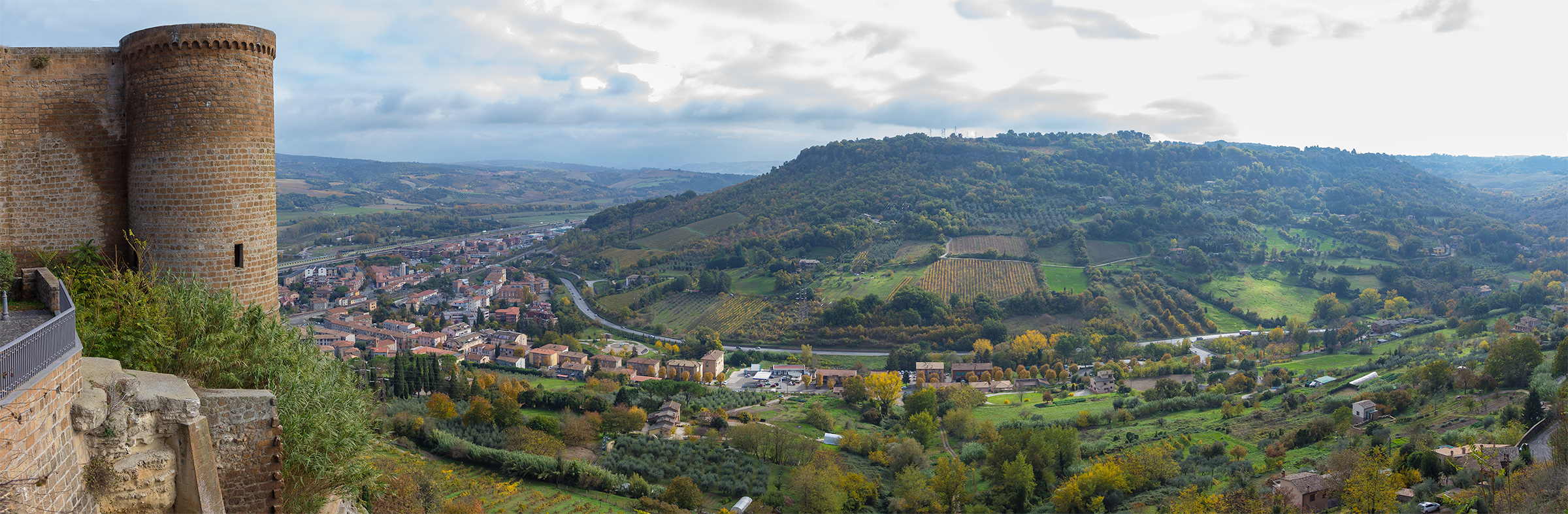 Veduta dai giardini di Orvieto