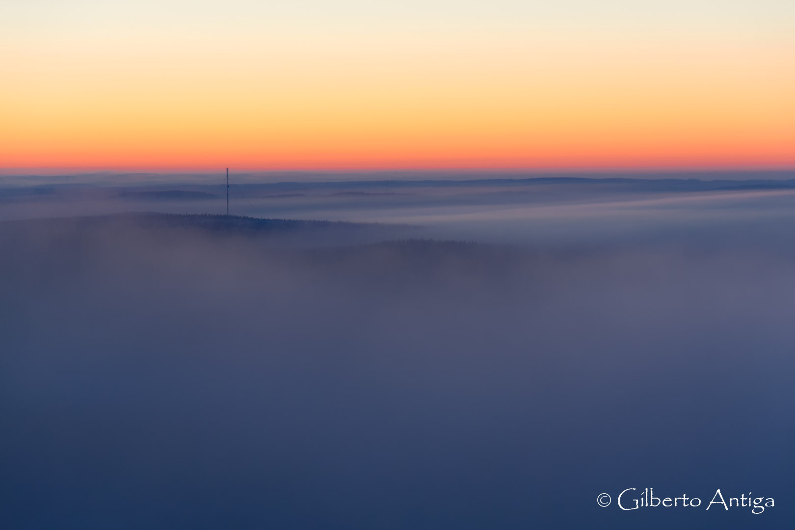 Mist from the tower of Pujio (Kuopio - Finland)