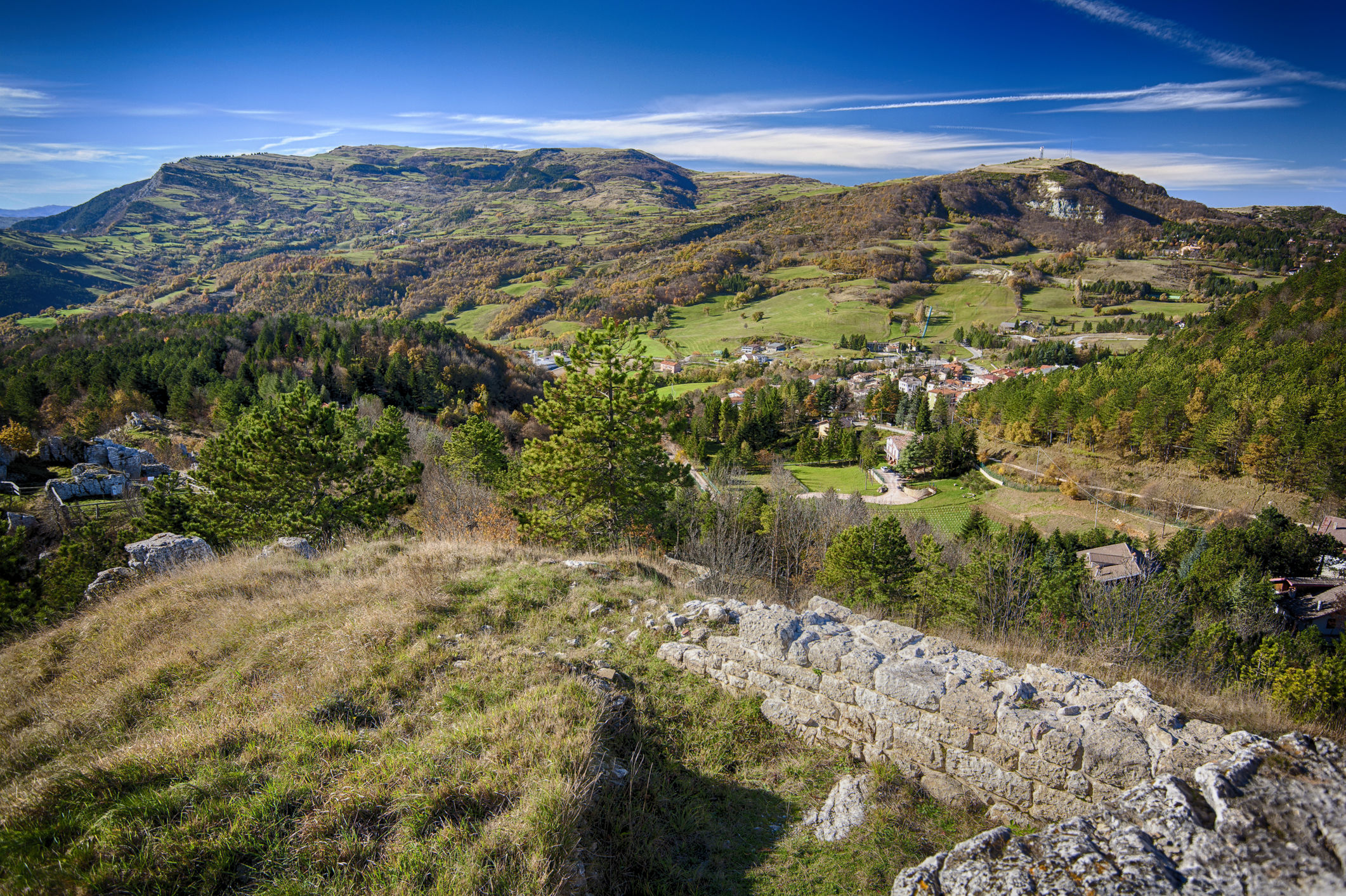 View from the castle of Montecopiolo