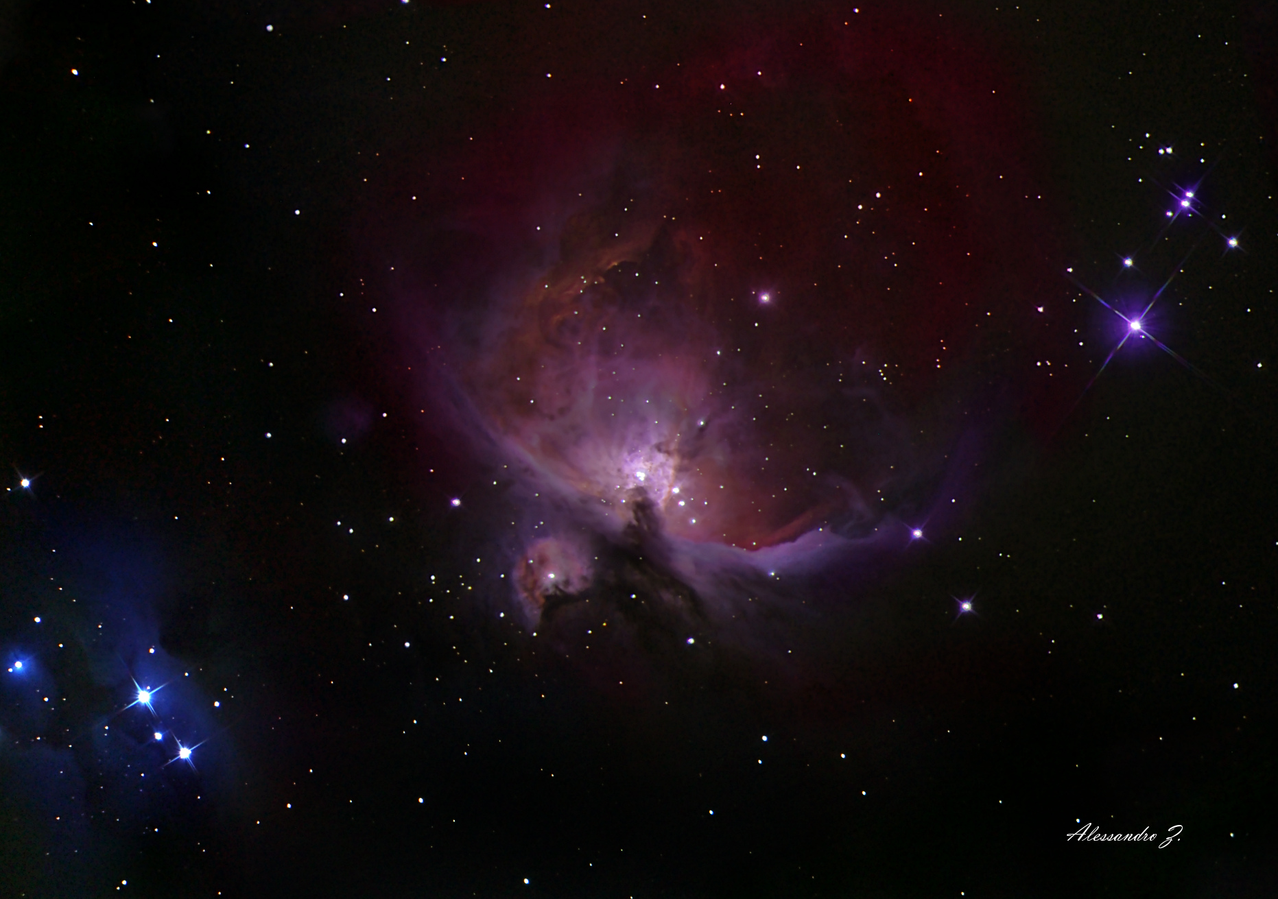 Orion Nebula M42 and Nebula De Mairan
