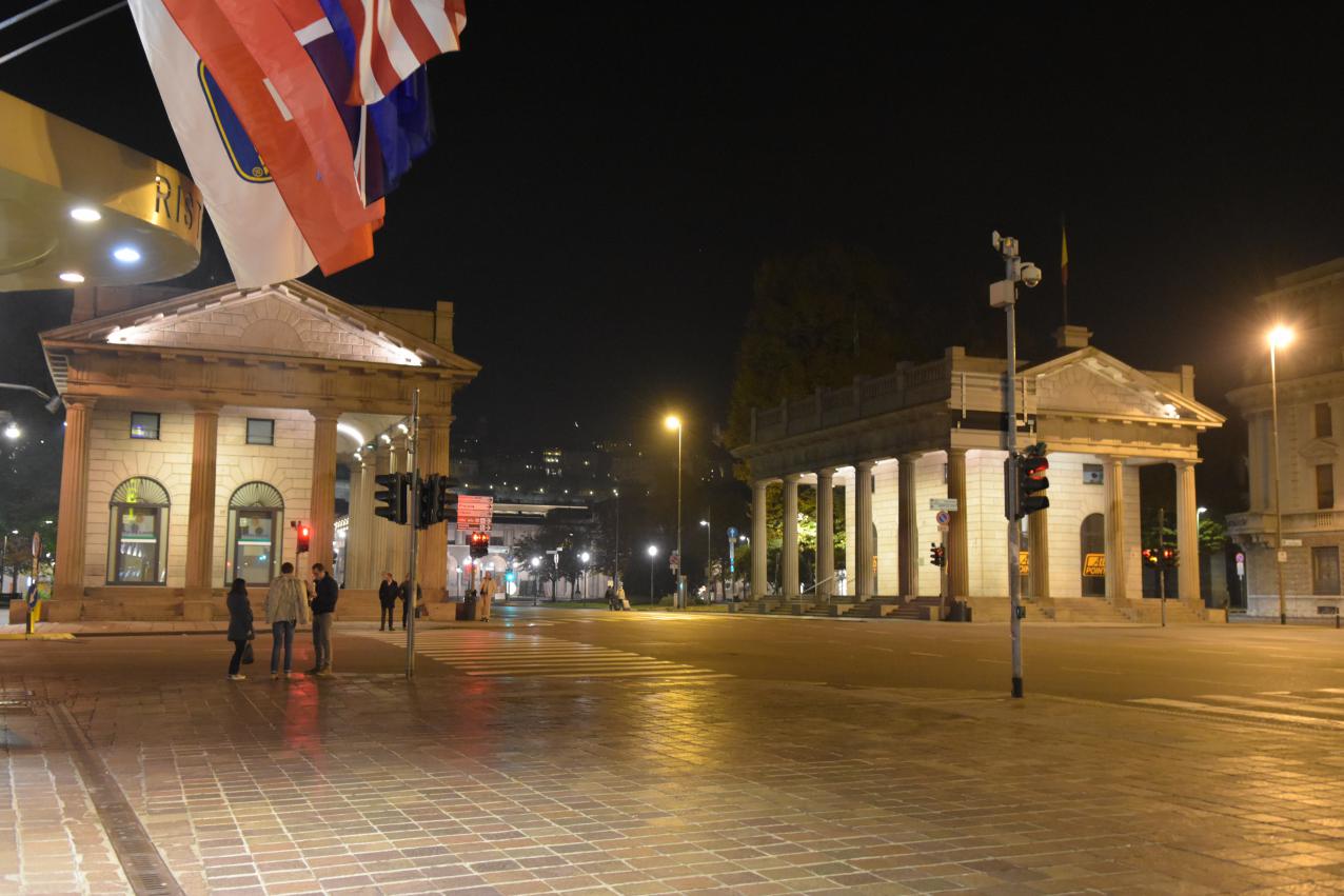 Bergamo center 'columns "