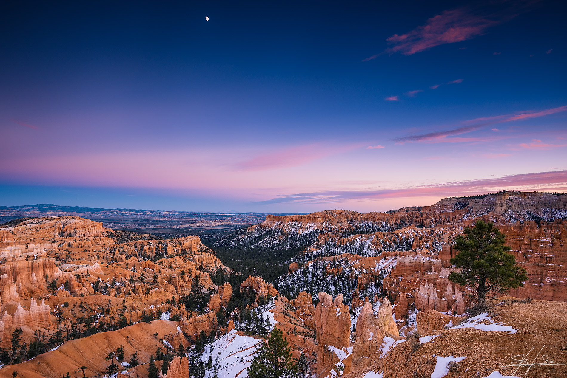 L'ora blu al Bryce Canyon