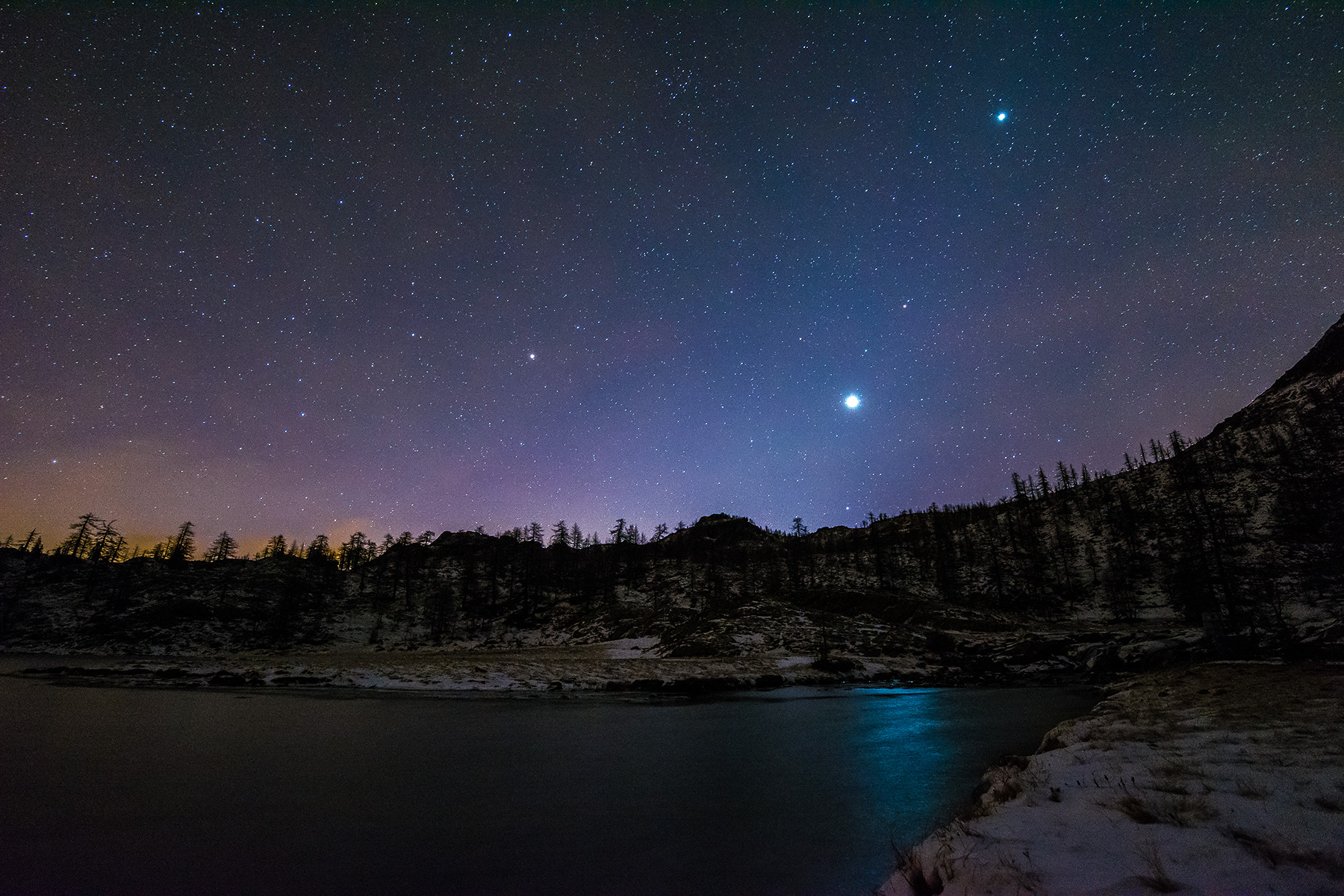 Ultimi riflessi al Lago Bianco
