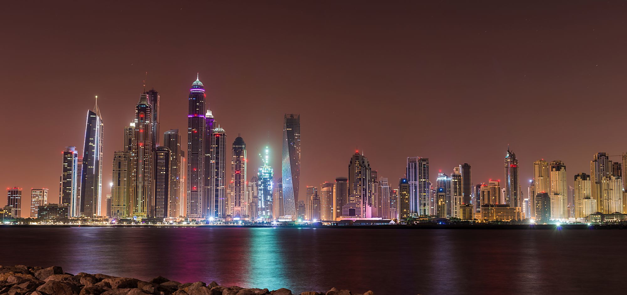Dubai Marina from the Palm
