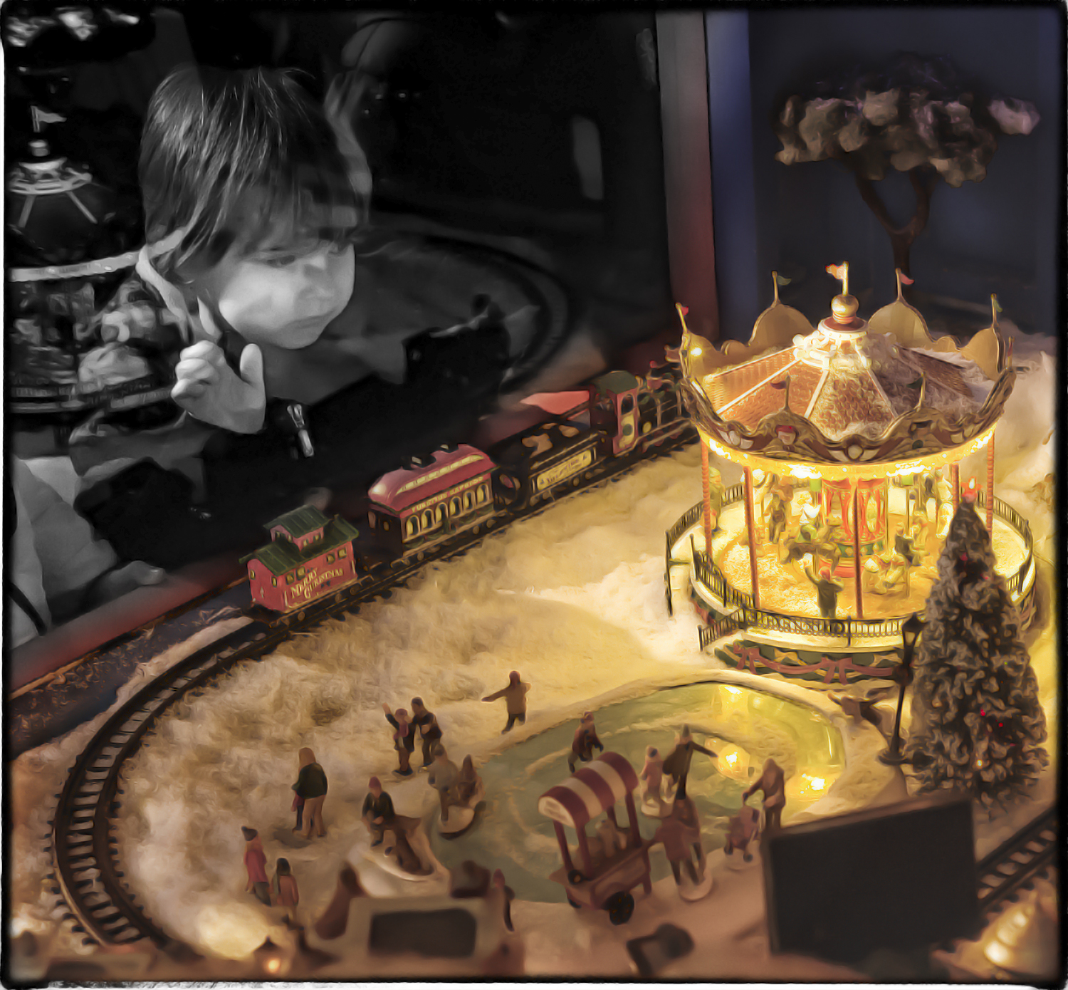 the window of a toy store (Cit. G.Grignani)