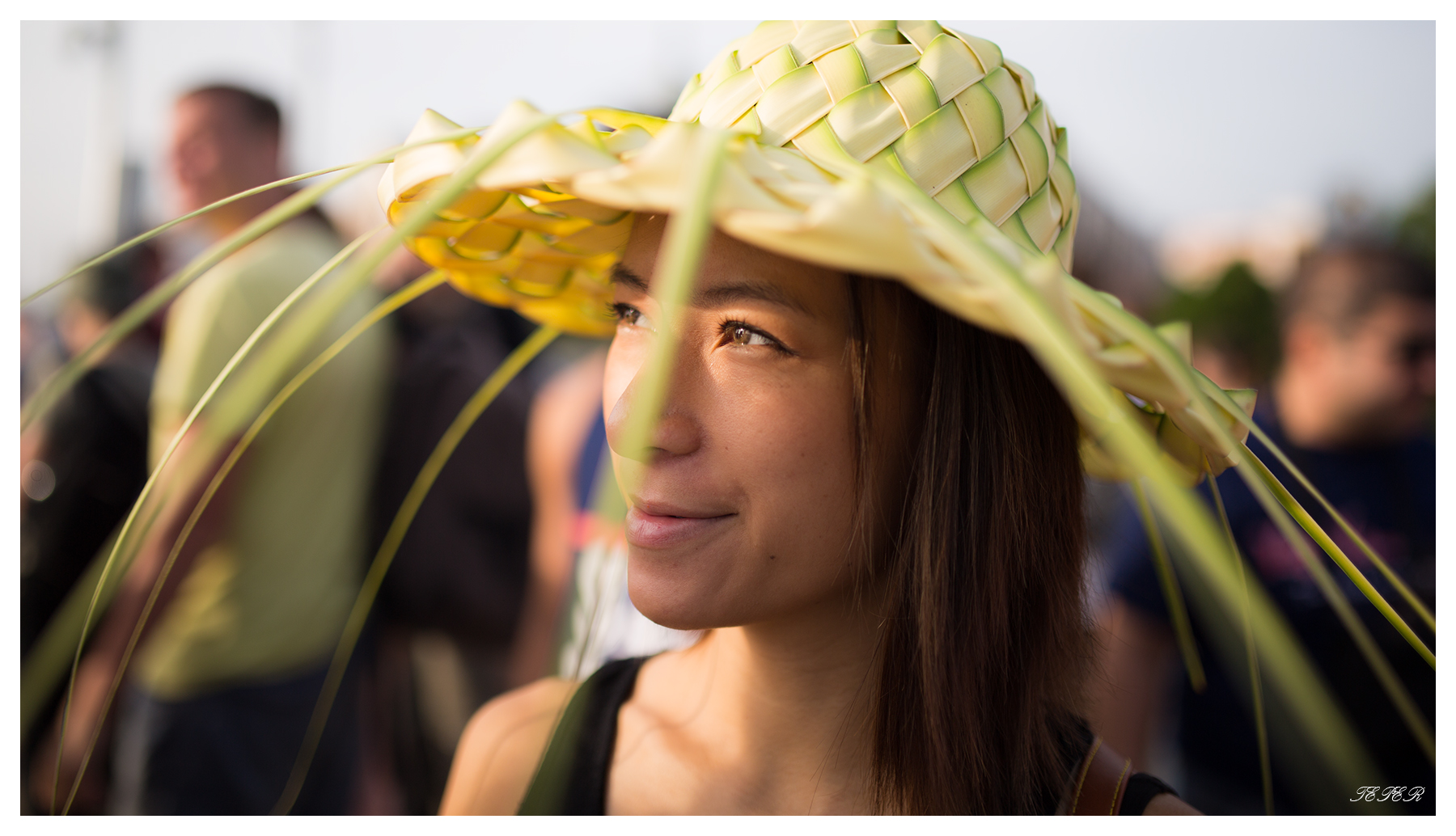 Vanessa in a funny hat