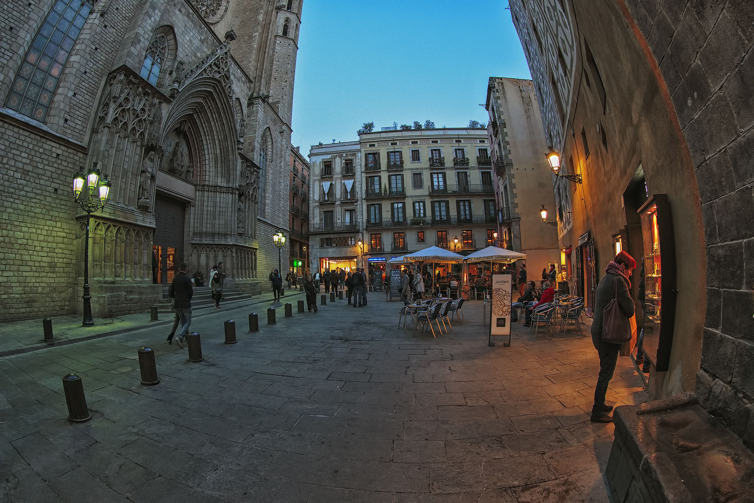 The streets of Barcelona