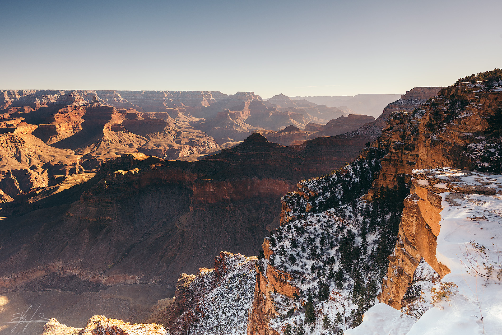 Il Grand Canyon innevato