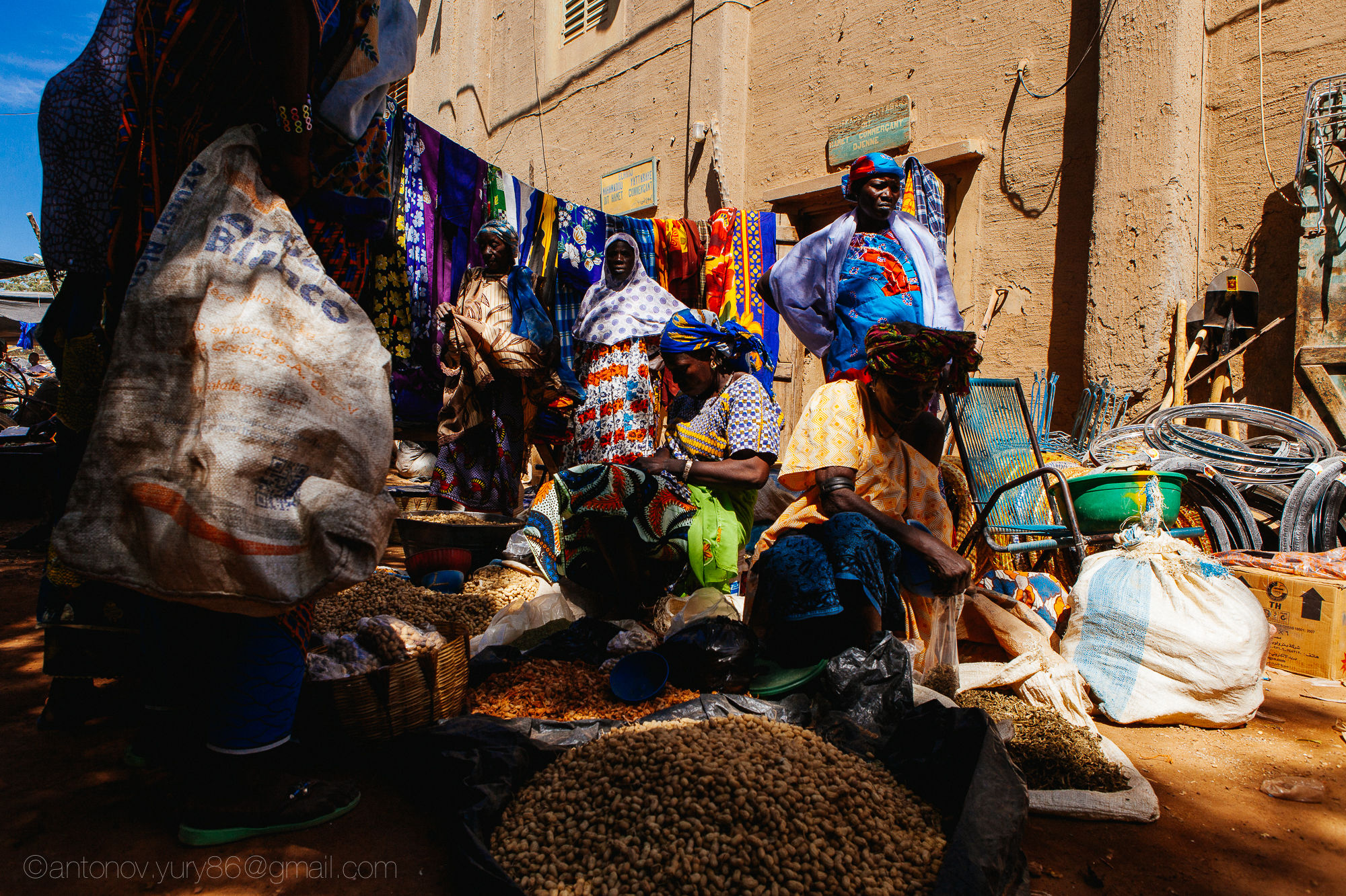 Grande mercato in Djenné, in Mali