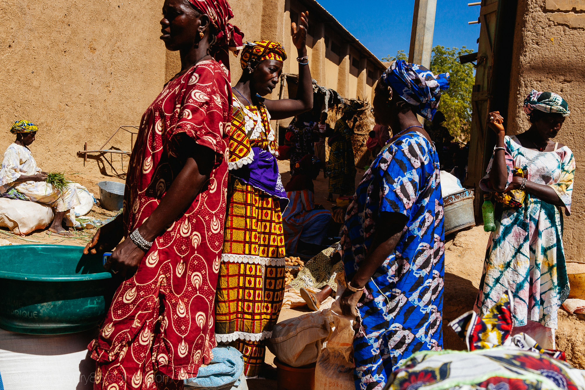 Grande mercato in Djenné, in Mali