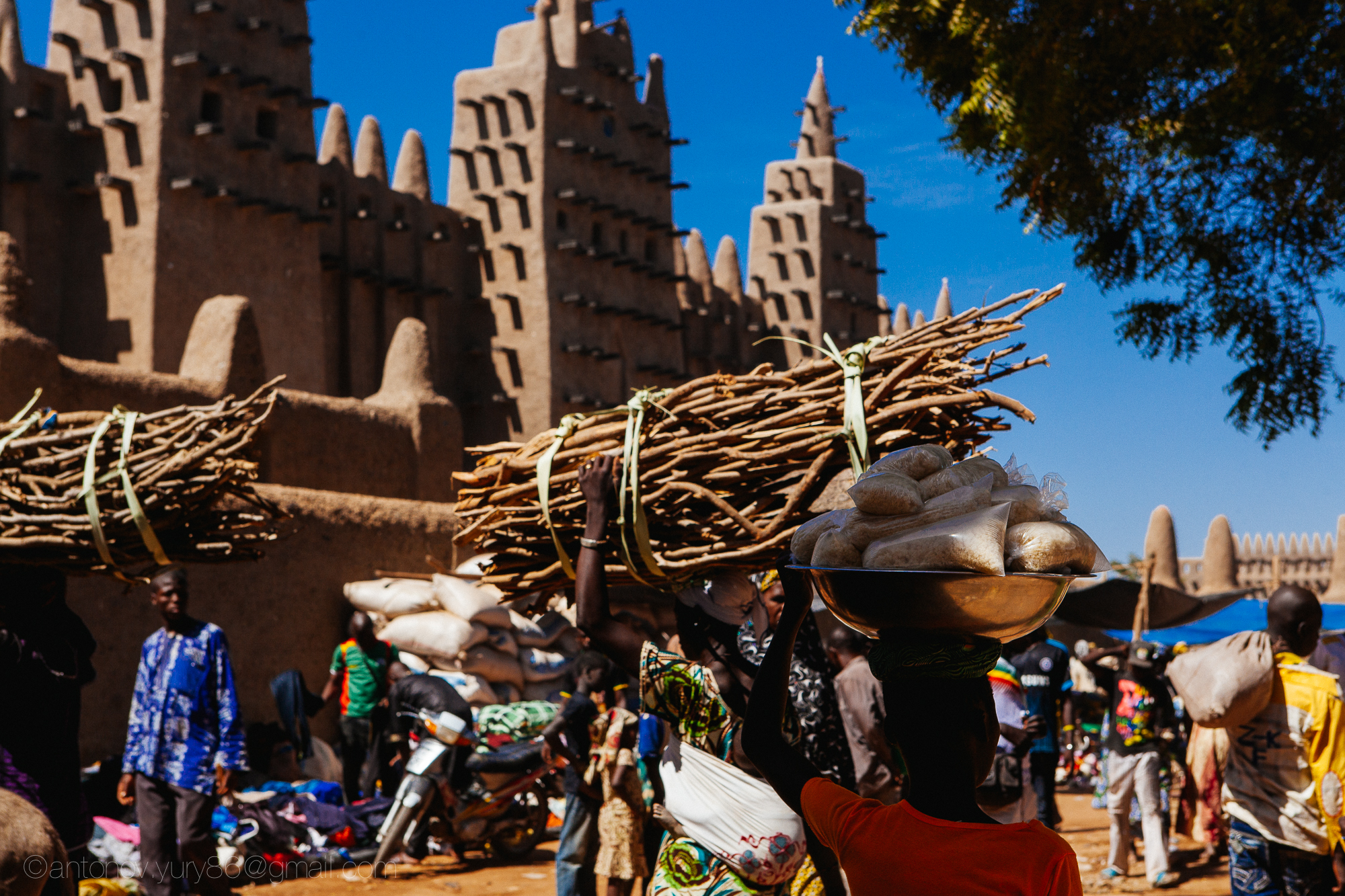 Grande mercato in Djenné, in Mali