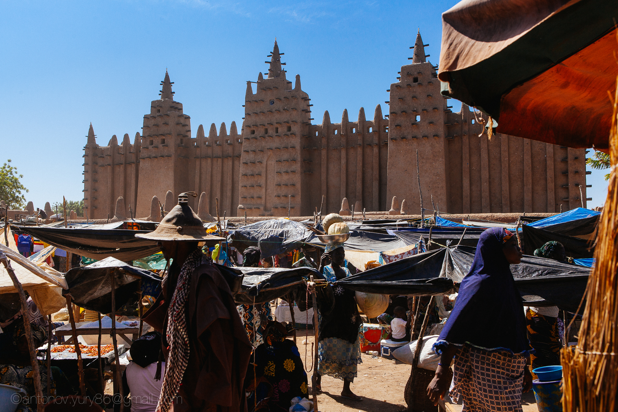 Grande mercato in Djenné, in Mali